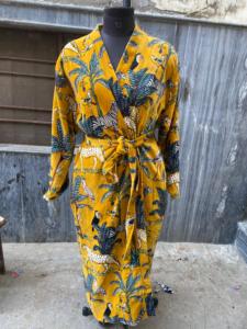 Unisex Luxury <b>Velvet</b> House Robe Boho Kimono <b>Jacket</b> Winter Coat with Luxury Lining for Bath Bridal Occasions-Wholesale Supply - Product Image 5