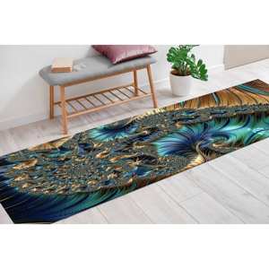 Alfombra Estampada Vibrante: Moderna, Fácil de Limpiar, Regalo de Lujo para el Hogar, Alfombra de Chenilla - Product Image 4