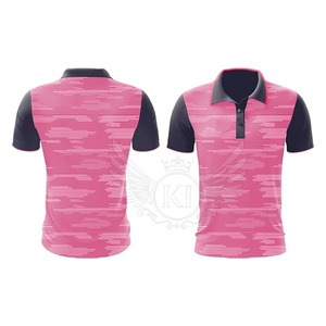 T-shirts polo décontractés pour hommes Sublimation de couleur personnalisée Tissu tricoté en bambou respirant Nouvelle version-Modèle 'Ins' Tarif de gros - Product Image 2