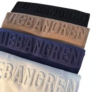 OEM High Quality 480gsm Men's Embossed Hoodie Cotton/Polyester Oversized Casual Eco-Friendly Breathable Winter Solid <b>Pattern</b> - Product Image 3