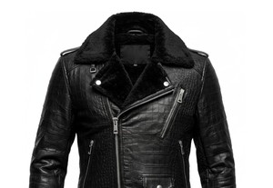 Chaqueta Exclusiva de Cuero Vacuno con Grabado de Cocodrilo, Diseño de Lujo, Construcción Robusta y Energía de Moda Destacada - Product Image 2