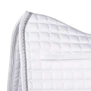 Selle de saut d'obstacles équestre en tissu satiné personnalisé - Product Image 5