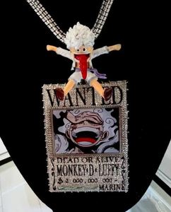 Pendentif rond en zircon VVS1 avec logo, style hip-hop glacé personnalisé, cadeau d'Halloween tendance, breloque classique en alliage plaqué rhodium pour homme - Product Image 2