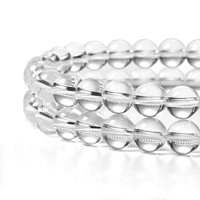 Cuentas de piedra, cuentas de cristal transparente, joyería de piedra, piedras preciosas lisas sueltas, collar de cristal curativo, cuentas de cristal natural, mayorista