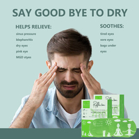 Masque oculaire auto-chauffant de haute qualité, parfum camomille, apaise les cernes, masque de sommeil, patch de soin des yeux pour les travailleurs