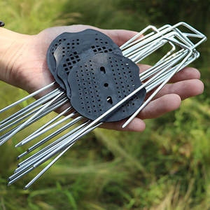 Clous de fixation pour jardin, <span class=keywords><strong>agrafes</strong></span> en forme de U, piquets pour géotextile, <span class=keywords><strong>agrafes</strong></span> pour gazon, <span class=keywords><strong>agrafes</strong></span> d'irrigation - Product Image 3