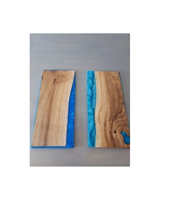 Planche à découper en bois et résine faite à la main, multicolores, épaisseur 1,5 cm, facile à nettoyer, pour servir, couper, trancher, utilisation quotidienne élégante en cuisine - Product Image 2