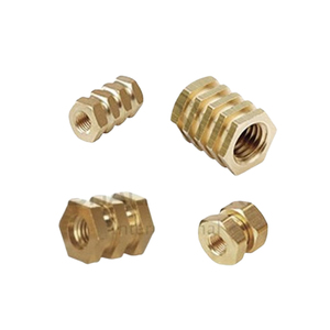 Inserts hexagonaux en laiton pour moulage par injection et compression disponibles à un prix abordable - Product Image 2