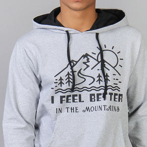 Ropa deportiva Pullover Hombres Sudaderas deportivas Logotipo personalizado Impresión Basics, Algodón Mezclado Over Size Hombres Deportes Impreso Sudaderas con capucha - Product Image 2