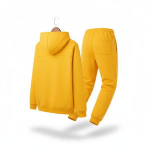 Conjunto Deportivo de Hombre, Sudadera con Capucha y Pantalones Jogger, 100% Algodón, Impresión de Logotipo Personalizada, Corte Regular, Transpirable, para Invierno - Product Image 2