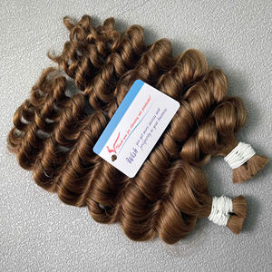 ผมลอนสีน้ำตาลเข้มมีปลายหนาเป็นสองเท่า100% ผมมนุษย์แท้จากเวียดนาม - Product Image 5