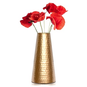 New Style Metal Aluminum Flower Vase Nickel Color Flower Pot for Living Room & Tabletop Decoration Handmade Bulk supplier - Product Image 6