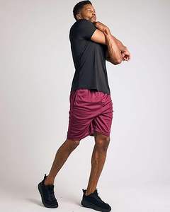 กางเกงขาสั้นแอคทีฟผู้ชายแบบมีเชือกผูกและแบบแข็งสำหรับกีฬายิมสตรีทแฟชั่นหรือการใช้งานแบบสบายๆ - Product Image 4