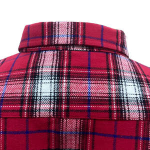 Camisas de franela para vacaciones de verano de calidad superior para hombre, camisas de franela forradas elegantes con botones cubiertos de algodón transpirable para niños - Product Image 5