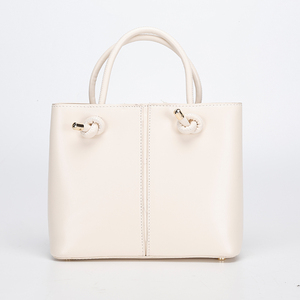 Bolsos de hombro de cuero Pu informales para mujer a la moda de lujo, bolso de mano con logotipo personalizado de Color sólido Simple, cierre de cremallera - Product Image 3