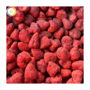 Fraises lyophilisées en vrac, collation croustillante, chips de fruits pour l'industrie alimentaire - Product Image 1