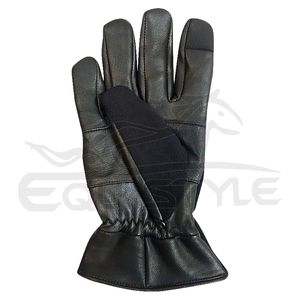 Guantes de cuero de piel de oveja genuina conducción al aire libre moda a prueba de viento adulto negro pantalla táctil mujeres guantes de invierno - Product Image 3
