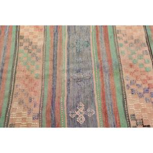 Tapis turc traditionnel grande surface Rectangle Patchwork Design Style classique vert Orange 5.9x5.2ft tapis de chambre en latex de laine - Product Image 5