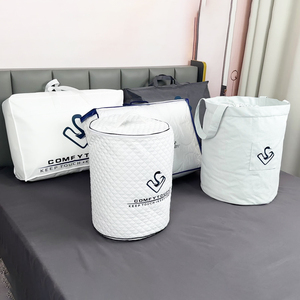 Wholesale Custom Plastic PVC Pillow Packaging <strong>Bag</strong> Non-woven Zipper <strong>Bag</strong> for <strong>Duvet</strong> Blanket Quilt - Product Image 2