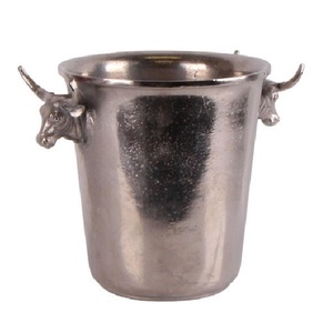 Impresionante cubo de hielo bebida enfriador portátil botella soporte de vino enfriador cubos de barra de Metal Color dorado elegante bebidas tinas cubo - Product Image 1