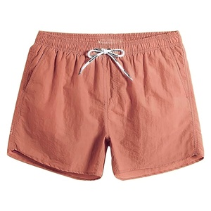 Pantalones cortos deportivos de verano con logotipo personalizado para hombre, diseño liso teñido de secado rápido, transpirables, para nadar en la playa, diseño de malla deportiva, deportes en blanco - Product Image 4