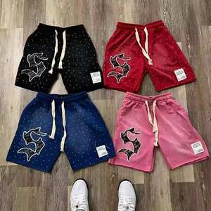 Summer Streetwear 3D Embroidery Shorts Men Trendy Casual Cotton Jogger Outfit OEM ODM Wholesale Factory Direct Supply - Product Image 1