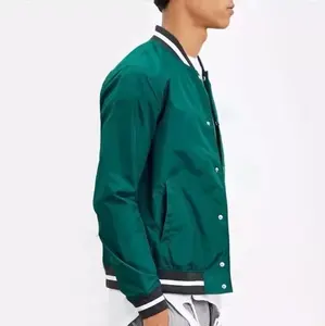 Chaqueta de bombardero para hombre de nuevo estilo de diseño, gran oferta, soporte personalizado de invierno de alta calidad, respetuoso con el medio ambiente, botón único antibacteriano - Product Image 2