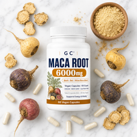 Capsules de racine de maca en marque privée 6000mg OEM pour les vendeurs Amazon et les marques de compléments alimentaires