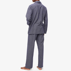 ชุดนอนคู่แขนยาวคอปกสีพื้นสำหรับผู้หญิงชุดนอนผู้ชายไซส์พิเศษสำหรับฤดูใบไม้ผลิและฤดูใบไม้ร่วงสไตล์ใหม่ - Product Image 3