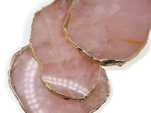 Today <b>Hot</b> Sell Product Agate Coasters Custom <b>Stone</b> Coasters for Drinks Tea Cups Marble Crystal White Agate Slice Coasters - Product Image 5