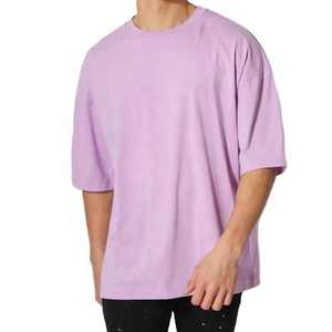 Camisetas cuadradas de media manga personalizadas para hombre en 100% camisetas de algodón orgánico para hombre - Product Image 1