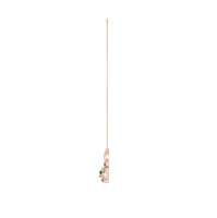Pendentif Lapin Cartoon en Diamant Or 18K pour Femme, Diamants Naturels Certifiés IGI Taille Ronde Brillante, Bijoux Fins