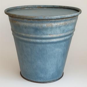 Jardinière galvanisée rustique à texture classique parfaitement adaptée au jardin de vacances élégant et au style de maison décoratif - Product Image 5