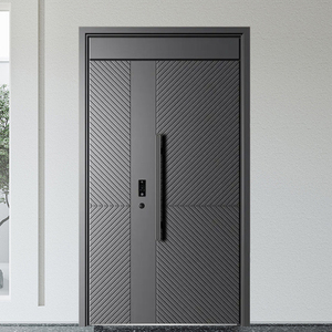 Portes en fer de sécurité d'approvisionnement en vrac extérieures, structure de cadre en acier renforcé pour une maison de protection maximale - Product Image 4