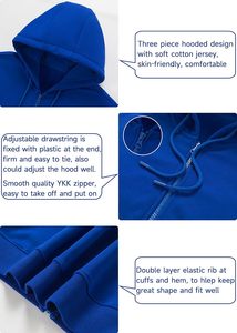 Men's Antistatic <b>Zip</b>-up <b>Hoodie</b> Customized with side <b>Pockets</b> Athletic Fleece Sweatshirt Embroidered Winter Hooded - Product Image 4