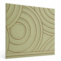 Panneau acoustique découpé CNC 33 mm à rainure en V en fibre de polyester PET, feutre acoustique insonorisant Kusdesign