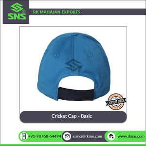 Tela de algodón económico de calidad superior, venta al por mayor de Cricket y ropa informal, tamaño ajustable, gorra básica de Cricket DE LA India - Product Image 4