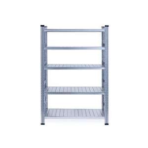 Durable Industrial 5 Layer Adjustable Modular Boltless <b>Galvanized</b> Steel Shelving Unit Stacking Rack for Warehouse Storage - Product Image 1