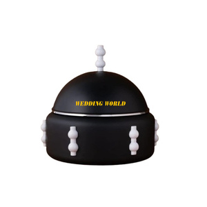 Chauffe-plat en métal noir mat à double paroi, fait main, design élégant, classique, vente en gros, pour plats chauds - Product Image 1