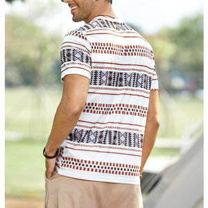 เสื้อยืดแขนสั้นเข้ารูปผ้าฝ้ายสำหรับผู้ชายแบบลำลองคอกลมแขนสั้นผ้าคอตตอนแห้งเร็ว - Product Image 4