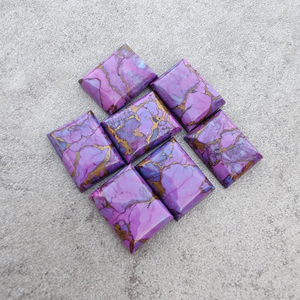 อัญมณีทรงหลวมปรับเทียบได้ทรงสี่เหลี่ยมมุมฉากทำจากทองแดงสีม่วงธรรมชาติคุณภาพสูง - Product Image 5