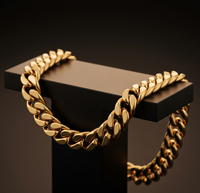 Cadena de Eslabones Cubanos Gruesos de Plata de Ley 925, Collar de Lujo para Hombre, Joyería de Moda, Regalo para Fiesta, 30g
