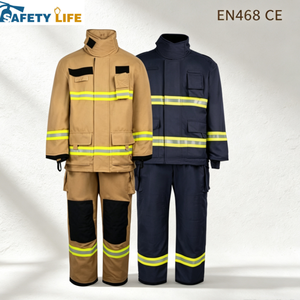 Uniformes de Bombero Amarillos y Grises, Cómodos, Elásticos, Resistentes a la Abrasión, Tallas L a XXXXXL, Suministro Confiable de Fábrica, Económicos - Product Image 3