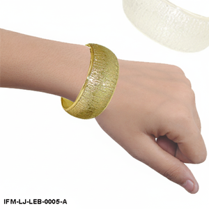 Textured Brass & Leather Statement Bangle Handcrafted <b>Boho</b> Wide Cuff <b>Bracelet</b> For Woman Gift For her - Product Image 4