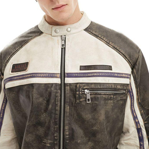 แจ็กเก็ตหนังสำหรับผู้ชายเสื้อแจ็กเก็ตหนังแฟชั่นใหม่สำหรับฤดูหนาว - Product Image 4