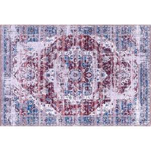 Netline Home Graphic Patina Mauve Grey Vintage <b>Washable</b> <b>Rug</b> - Product Image 1