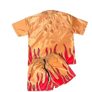 Chaqueta y pantalones cortos personalizados para hombre, chándal cortavientos de nailon, ropa cortavientos, conjunto de pantalones cortos, conjunto de chándal de dos piezas para hombre - Product Image 2