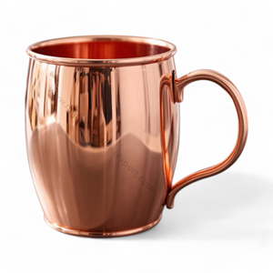Tasse à mules Moscou en cuivre de 16oz fabriquée à la main Tasse à boisson élégante avec poignée en métal, parfaite pour la maison élégante et les bars - Product Image 1