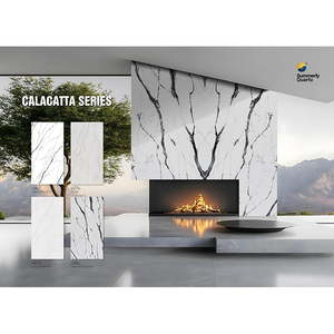 באיכות גבוהה קלקאטה שיש לבן סגנון מלאכותי קוורץ מלאכותי אבן קוורץ מודרני - Product Image 5