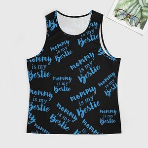 Camiseta sin mangas para hombre Mommy Is My Bestie, camisetas sin mangas para entrenamiento, camisetas para gimnasio y Fitness - Product Image 2